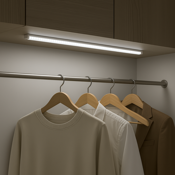 50cm LED Motion Sensor Rechargeable Magnetic Wardrobe Strip Light - Cool White