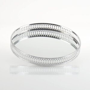 Maison de Bucks Silver Mirror Tray