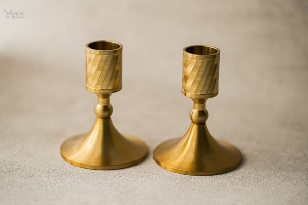 Gold Candlestick Holders for Table Decor, Wedding & Home Styling – Set of 2 - Image 7