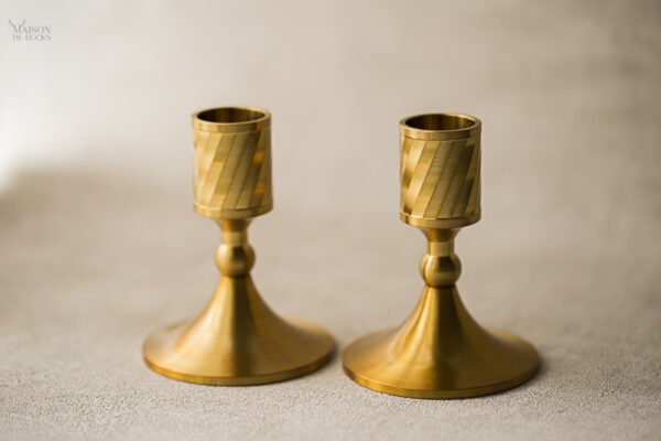 Gold Candlestick Holders for Table Decor, Wedding & Home Styling – Set of 2 - Image 8