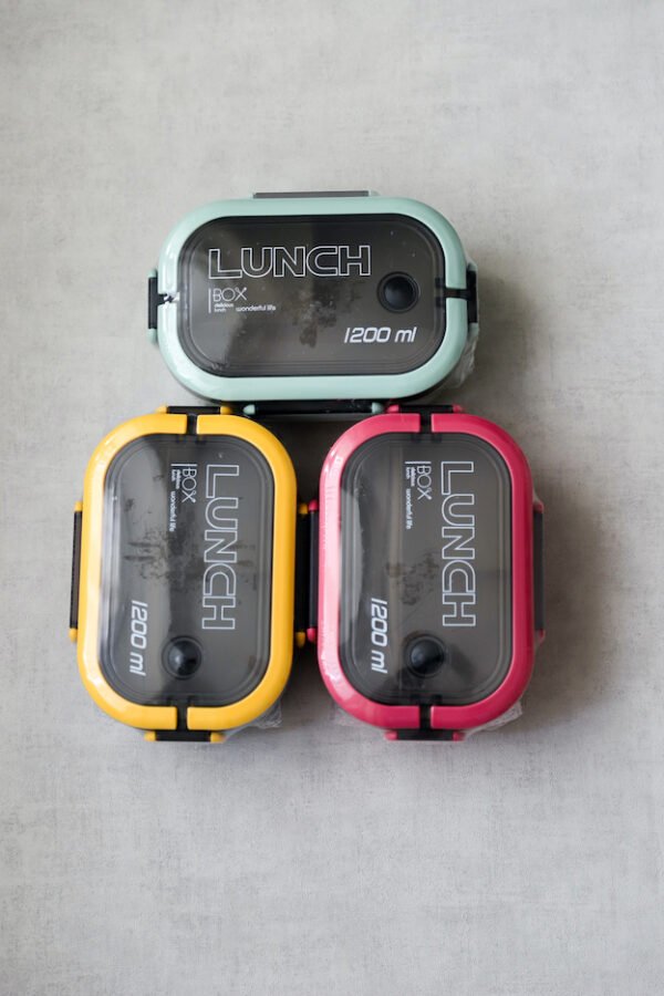 Blue Yellow Leak-Proof Double Layer Lunch Box – 1200ml | Microwave & Dishwasher Safe - Image 7