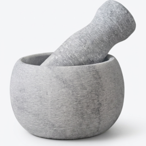 Solid Natural Granite Mortar and Pestle Set 12 cms  – Heavy-Duty Stone Spice Grinder