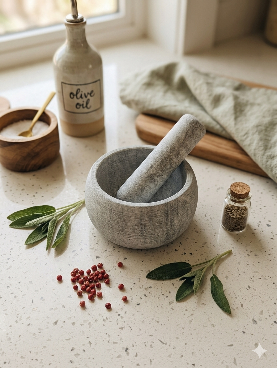 Heavy-Duty Stone Pestle and Mortar Set - Image 3