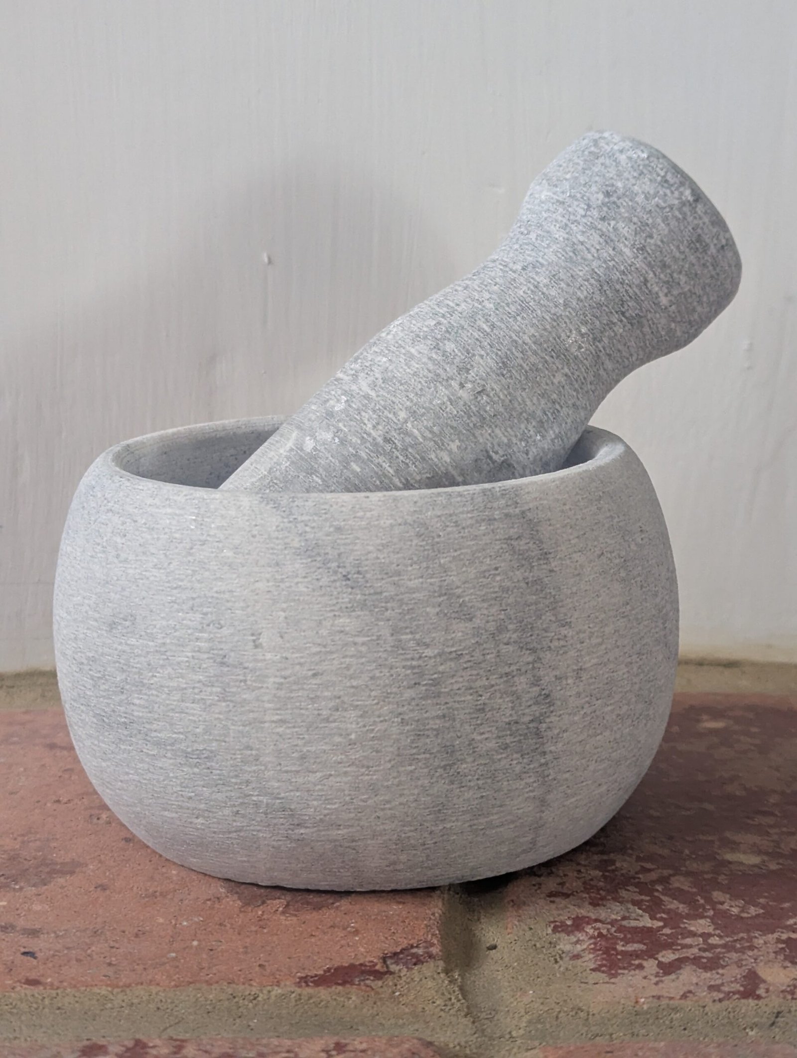 Solid Natural Granite Mortar and Pestle Set 12 cms – Heavy-Duty Stone Spice Grinder - Image 7