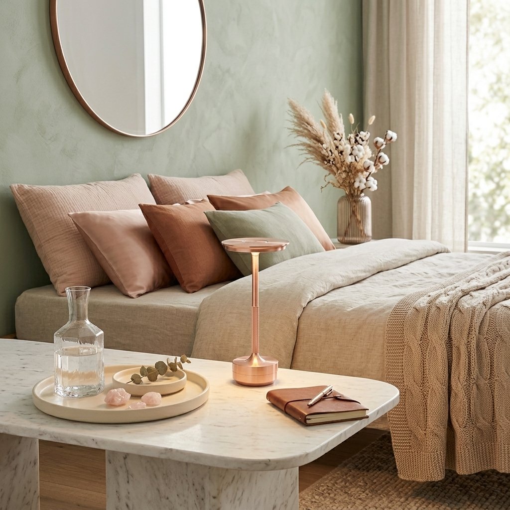 UFO LED Cordless Table Lamp – Rosegold - Image 2